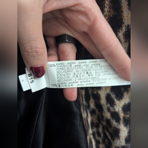 Zara Animal Print Coat - Picture 7 of 13